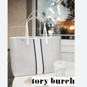 Tory Burch PVC Gemini Link Tote Bag 🤍